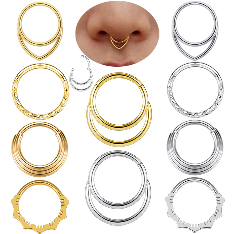 Body Jewelry Cartilage Earrings - Brincos de argola de nariz, piercing