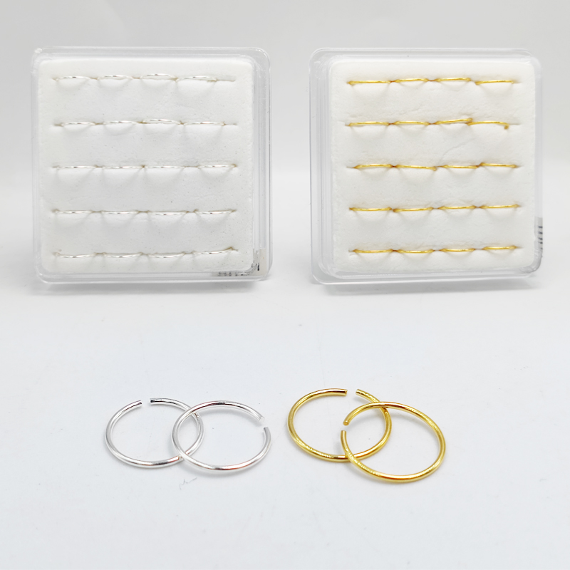 Body Jewelry Cartilage Earrings - 925 prata esterlina nariz anel argola