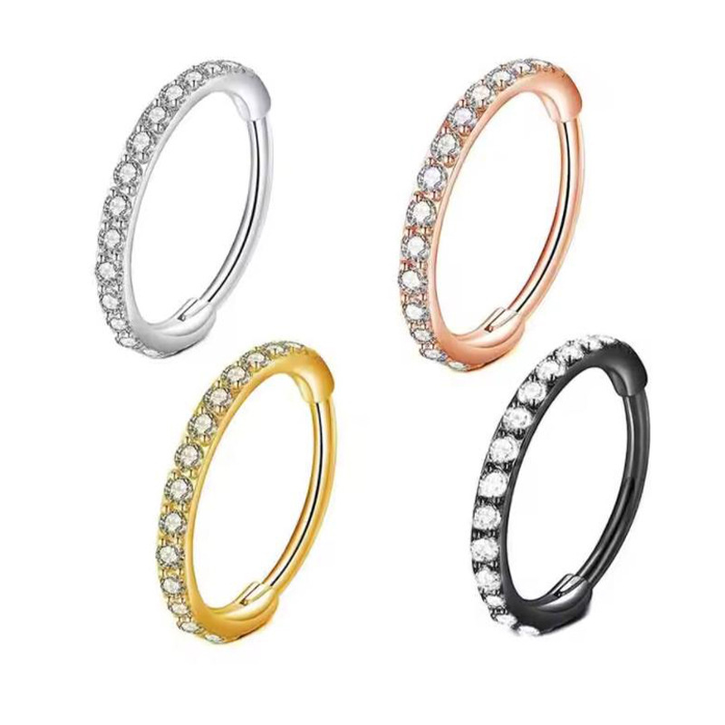 Body Jewelry Cartilage Earrings - Argola de Nariz 16G com Zircônia