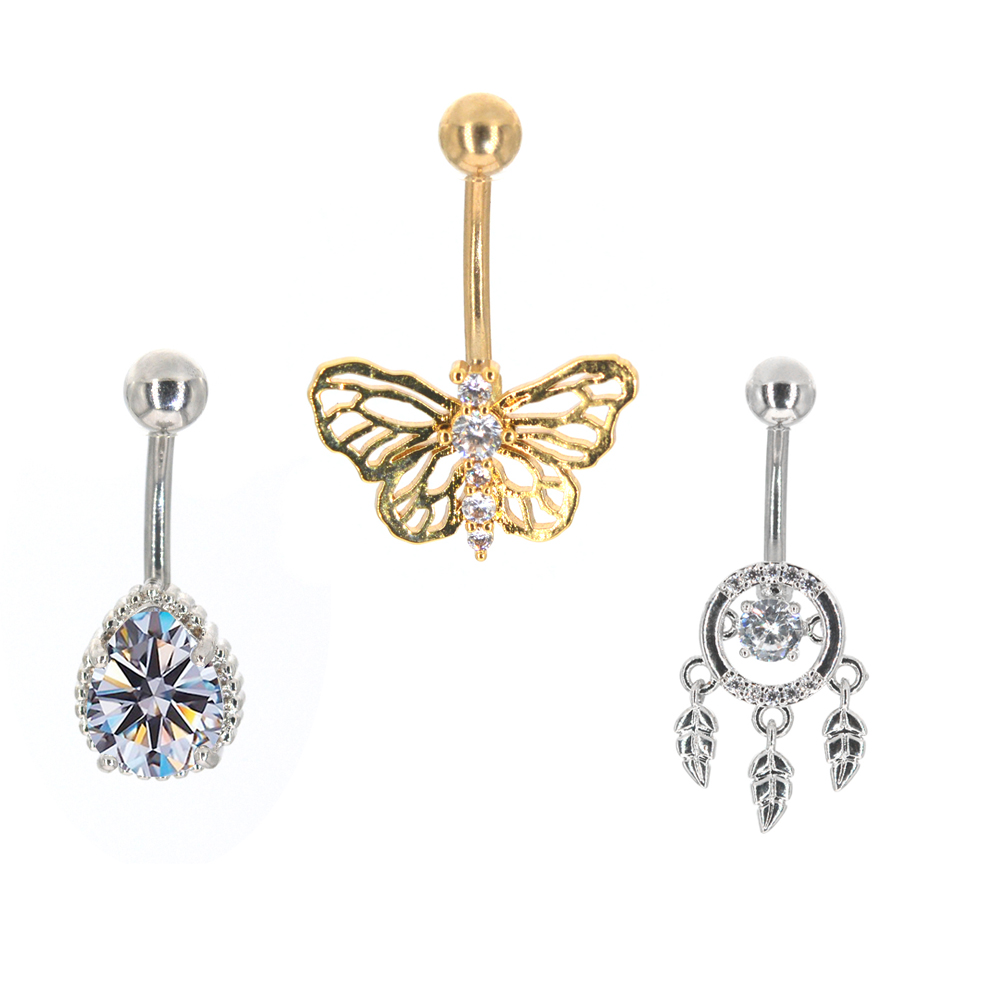 Body Jewelry Brands - 1pc borboleta sexy pendurado umbigo umbigo