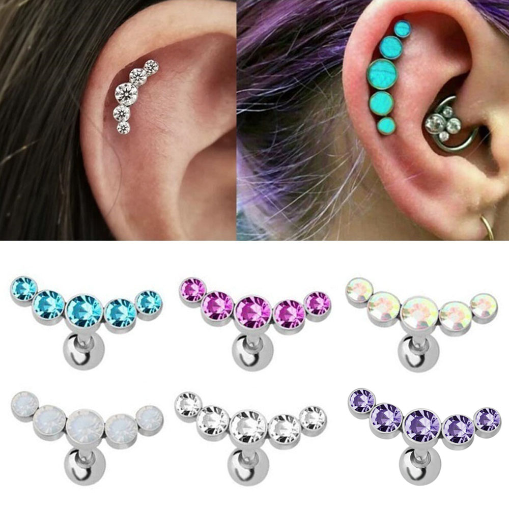 Body Jewelry Cartilage Earrings - 1 Peça Brinco de Barra de