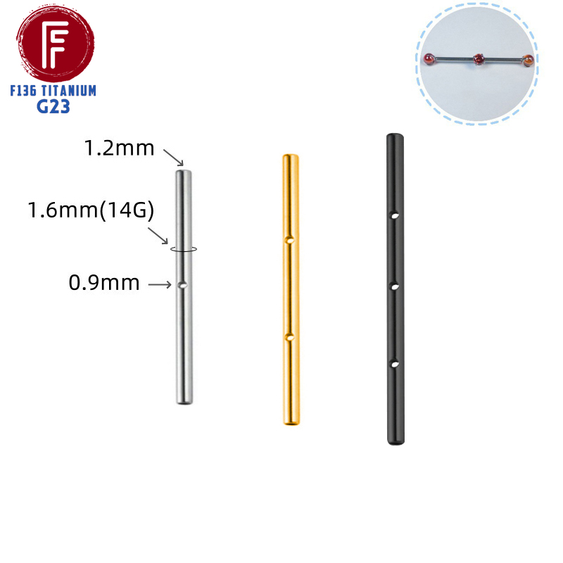 Body Jewelry Implant Grade - ASTM F136 Implante Grau Titânio 14G