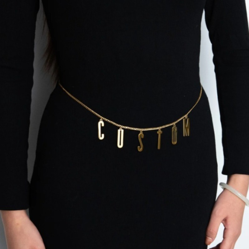 Body Jewelry Names - Corrente de cintura com nome personalizado