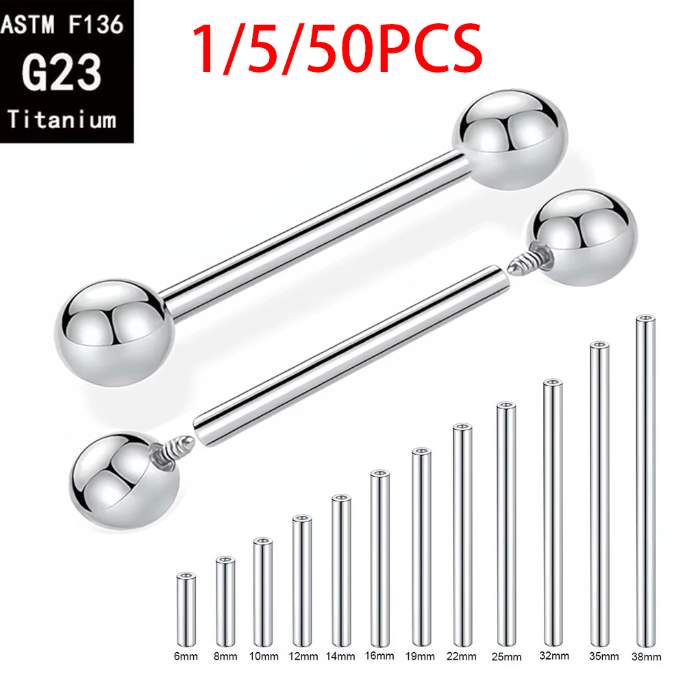 Body Jewelry Implant Grade - 1/5/50 PEÇAS ASTM F136 Titânio Grau