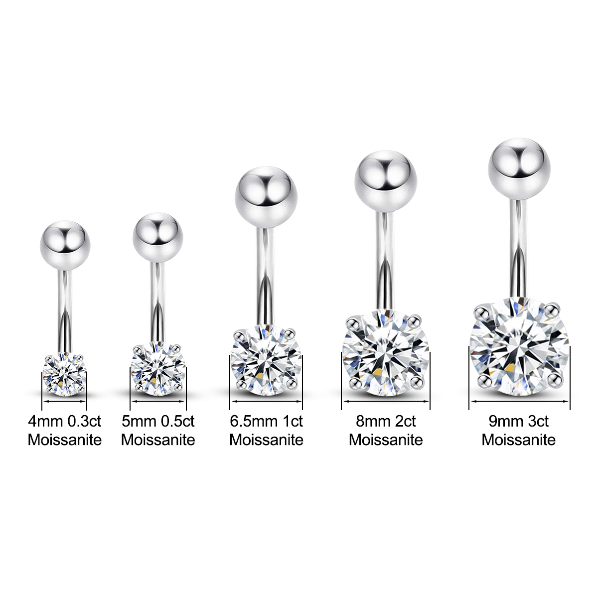 Body Jewelry On Sale - Szjinao-Moissanite Piercing Da Barriga Para As