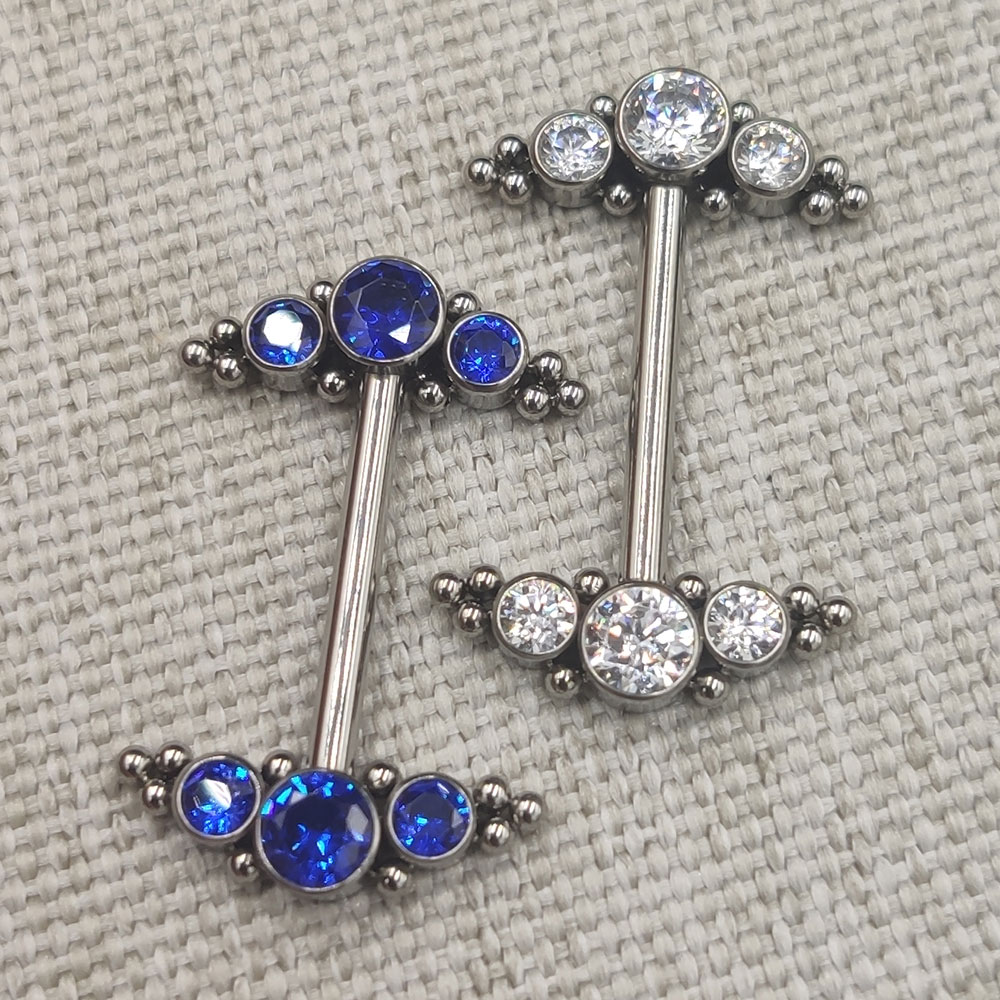 Body Jewelry Implant Grade - Anel de jateamento de mamilo de