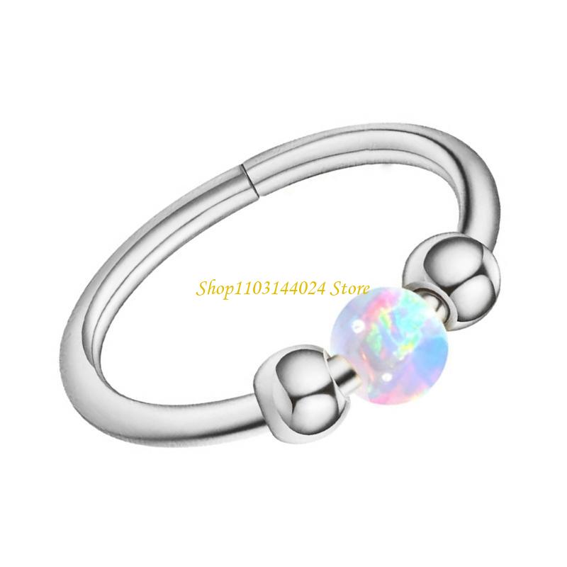 Body Jewelry Cartilage Earrings - N5ke anéis nariz opala com miçangas,