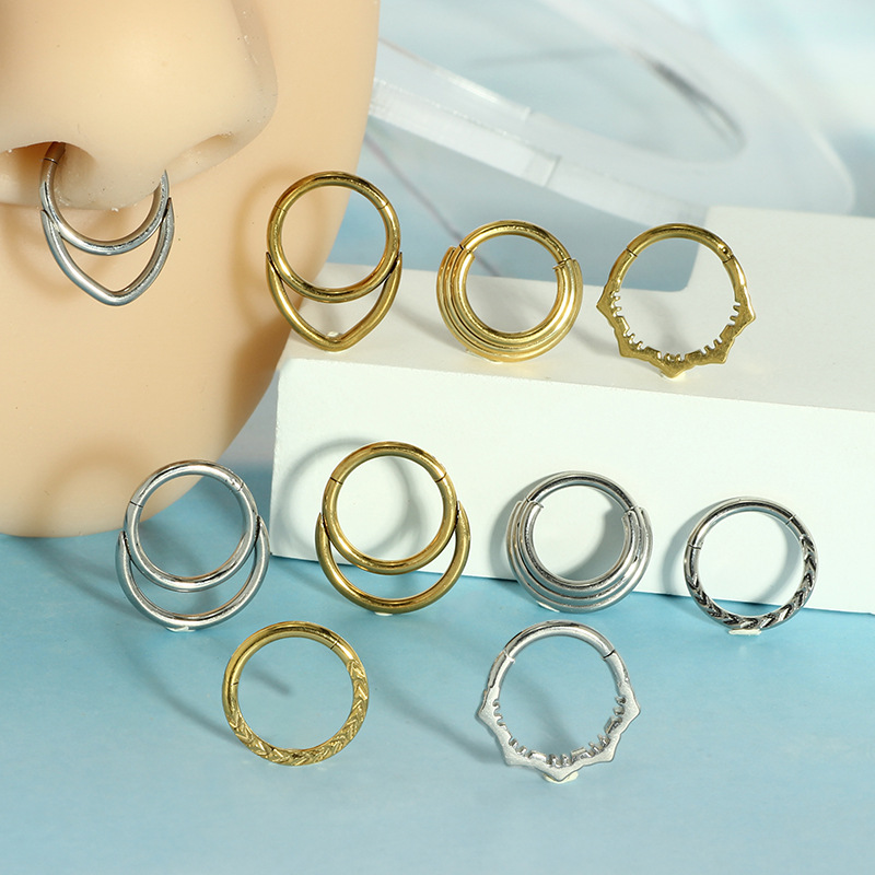 Brincos de argola de nariz, pi - Body Jewelry Cartilage Earrings avaliação e preço