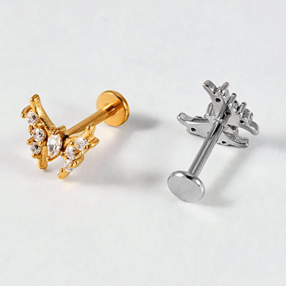 Brincos labiais de aço inoxidá - Body Jewelry Cartilage Earrings avaliação e preço