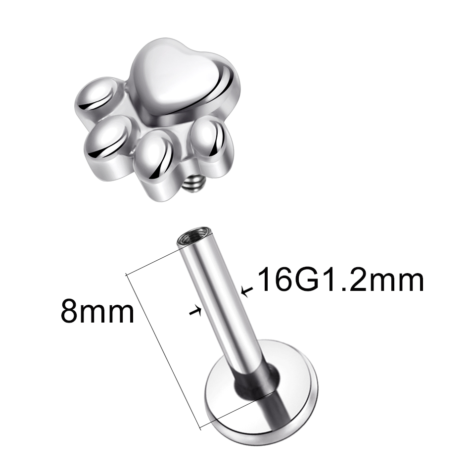 Implante Grau Titanium Paw Pri - Body Jewelry Implant Grade avaliação e preço
