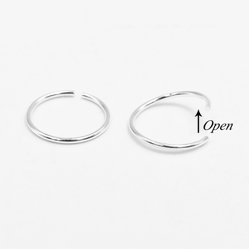 925 prata esterlina nariz anel - Body Jewelry Cartilage Earrings avaliação e preço