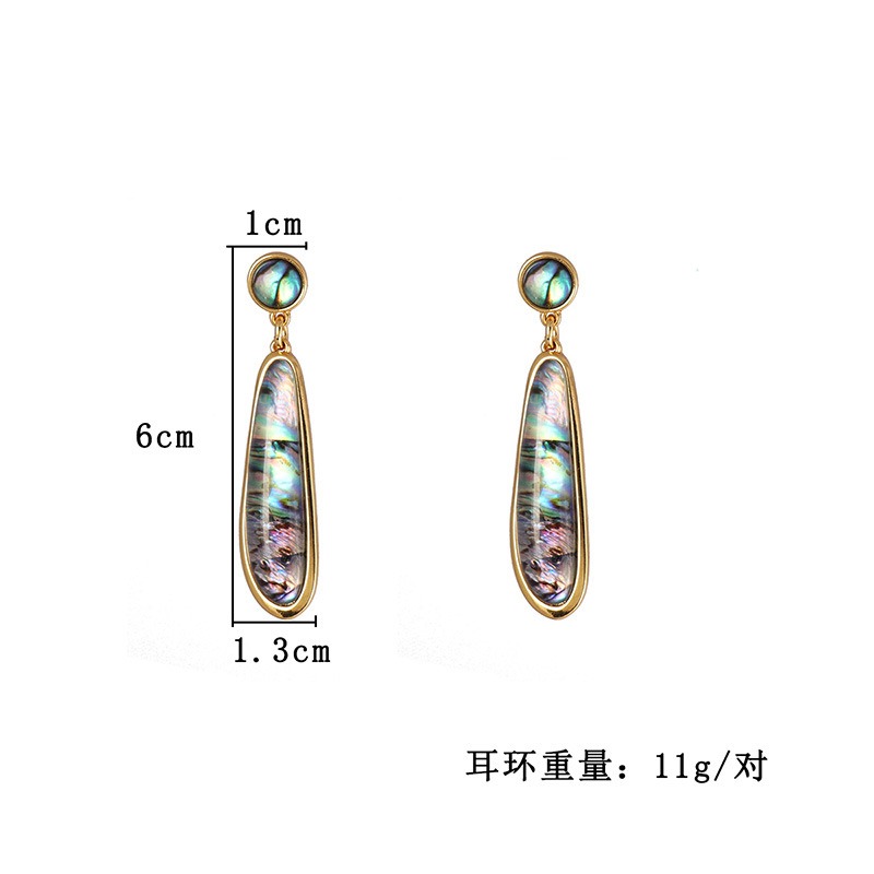 Abalone concha papel gota de á - Body Jewelry Brands avaliação e preço