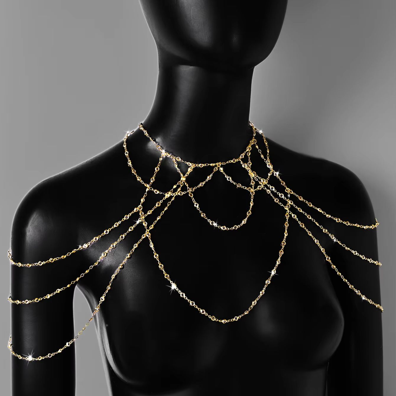 Corrente de Corpo Banhada a Ou - Body Jewelry Gold avaliação e preço