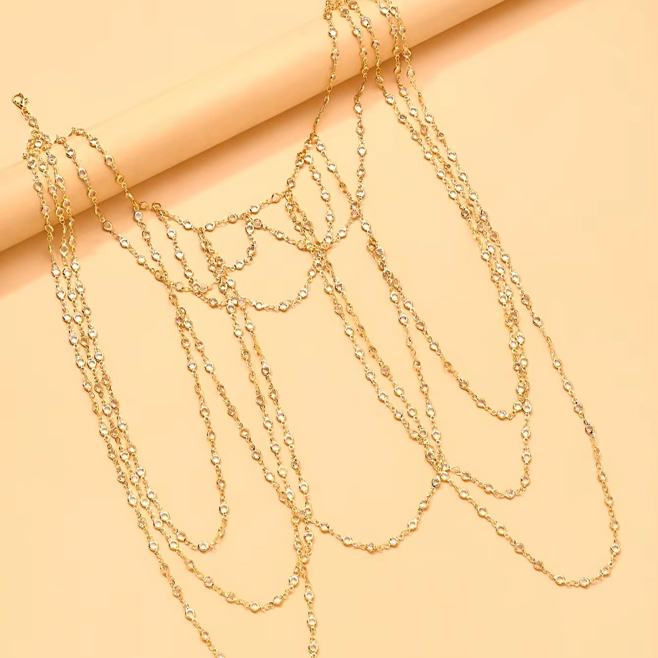Corrente de Corpo Banhada a Ou - Body Jewelry Gold avaliação e preço