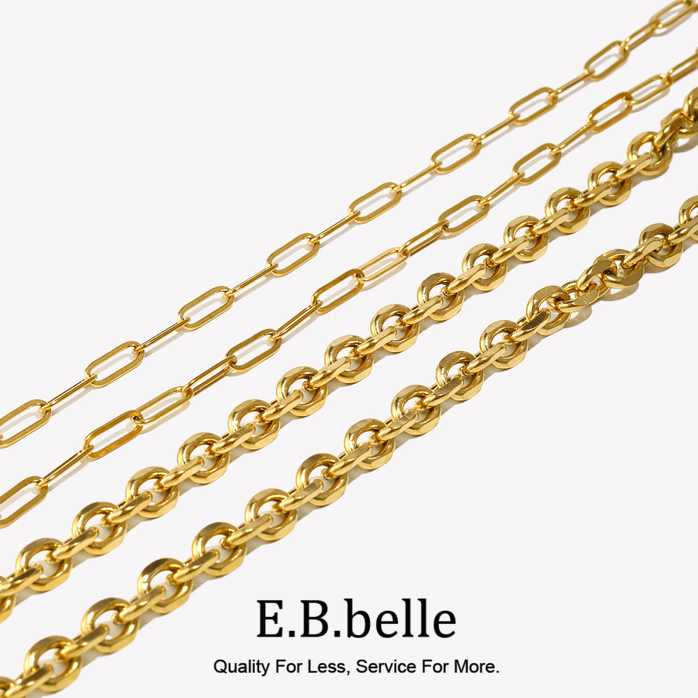 Corrente de aço inoxidável par - Body Jewelry Gold avaliação e preço