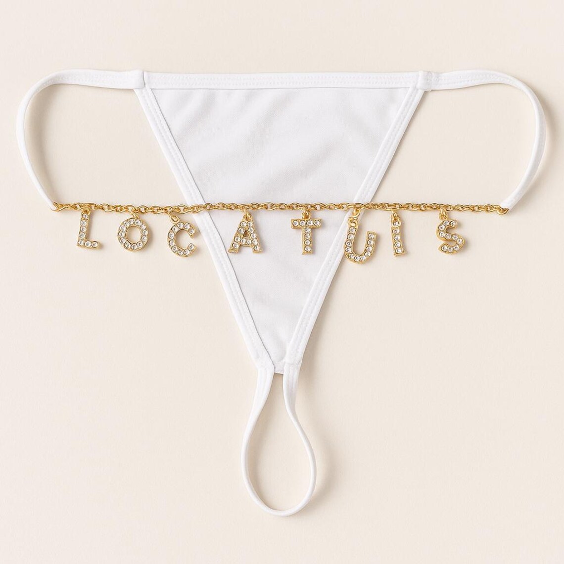 Tanga de corrente personalizad - Body Jewelry Names avaliação e preço