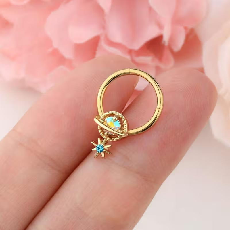 Piercings de Septo e Hélice em - Body Jewelry Cartilage Earrings avaliação e preço