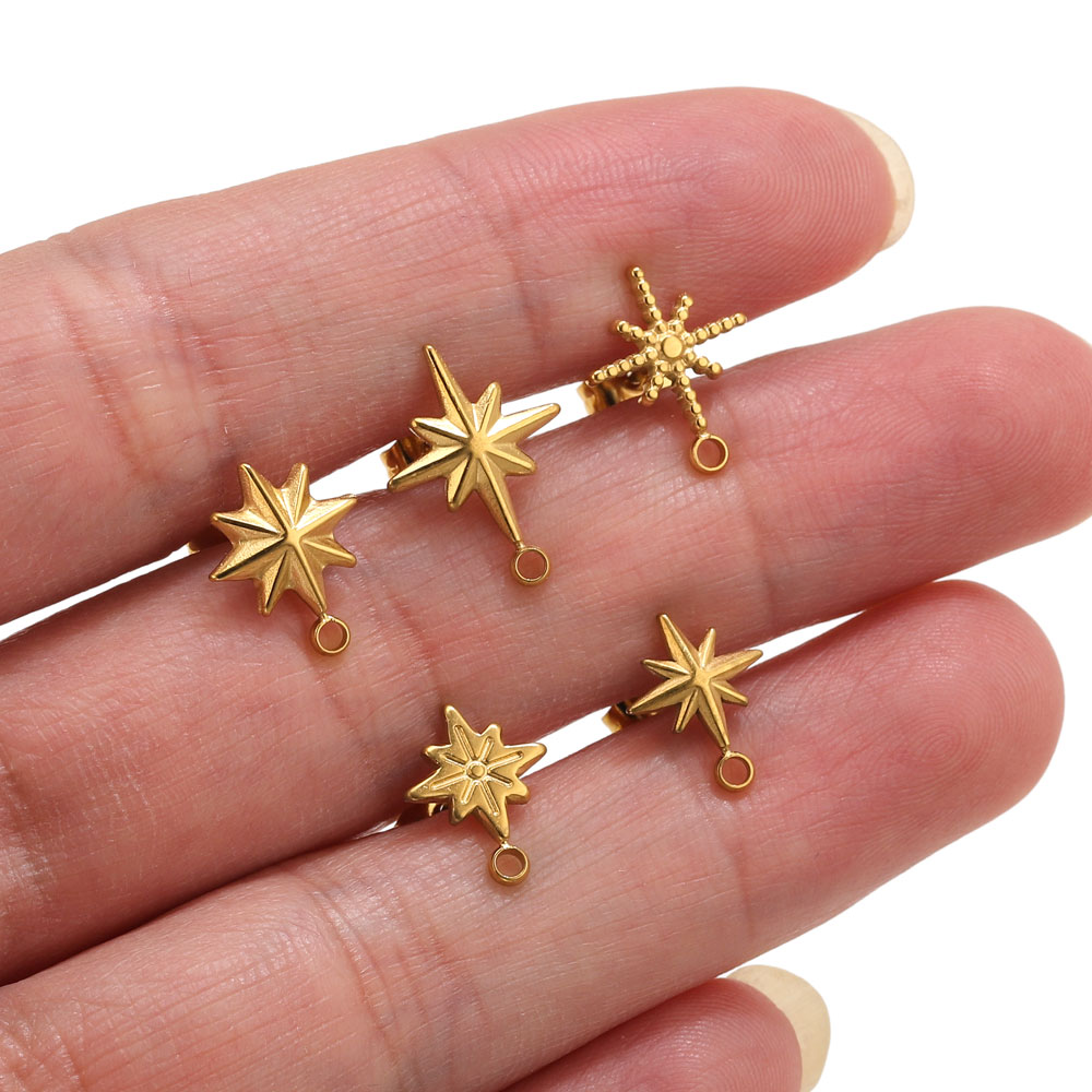 6 Peças de Brincos de Estrela  - Body Jewelry Gold avaliação e preço