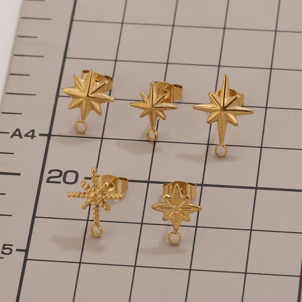 6 Peças de Brincos de Estrela  - Body Jewelry Gold avaliação e preço