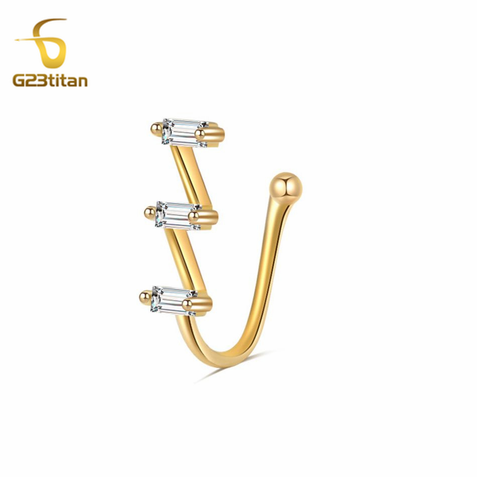 Anel Piercing Nariz Falso para - Body Jewelry Cartilage Earrings avaliação e preço