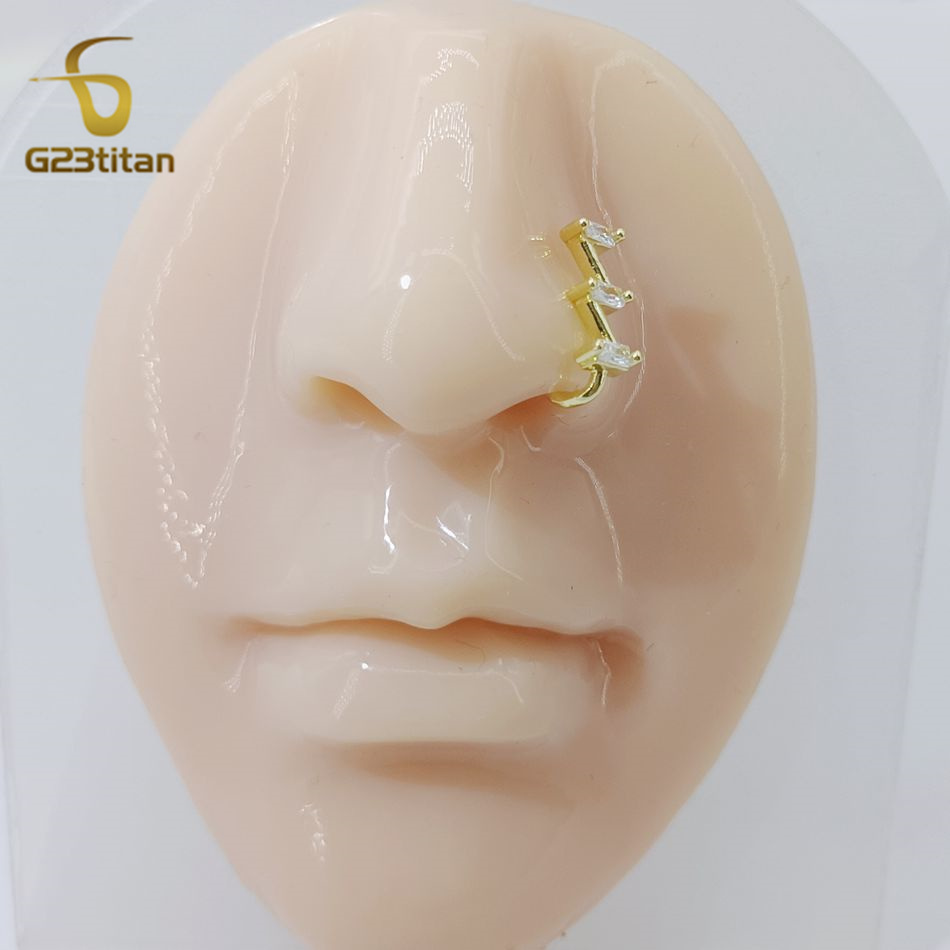 Anel Piercing Nariz Falso para - Body Jewelry Cartilage Earrings avaliação e preço