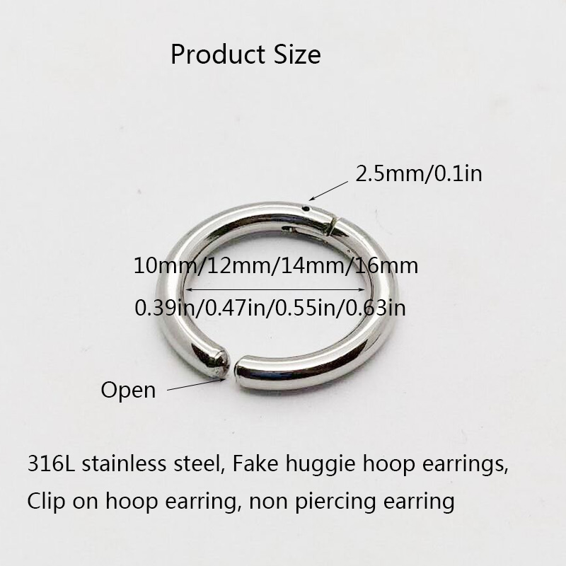 2/6 peças brincos de argola fa - Body Jewelry Cartilage Earrings avaliação e preço