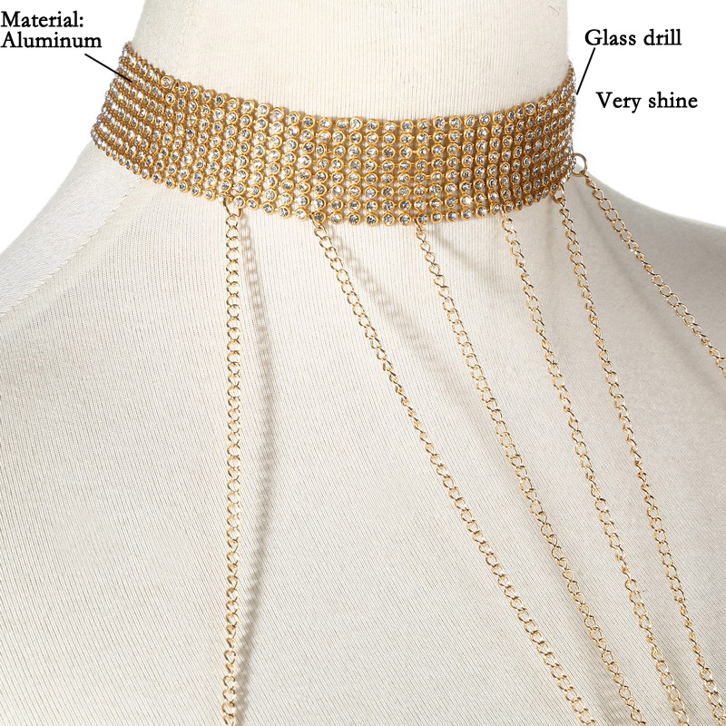 Corrente de corpo cor dourada  - Body Jewelry Gold avaliação e preço