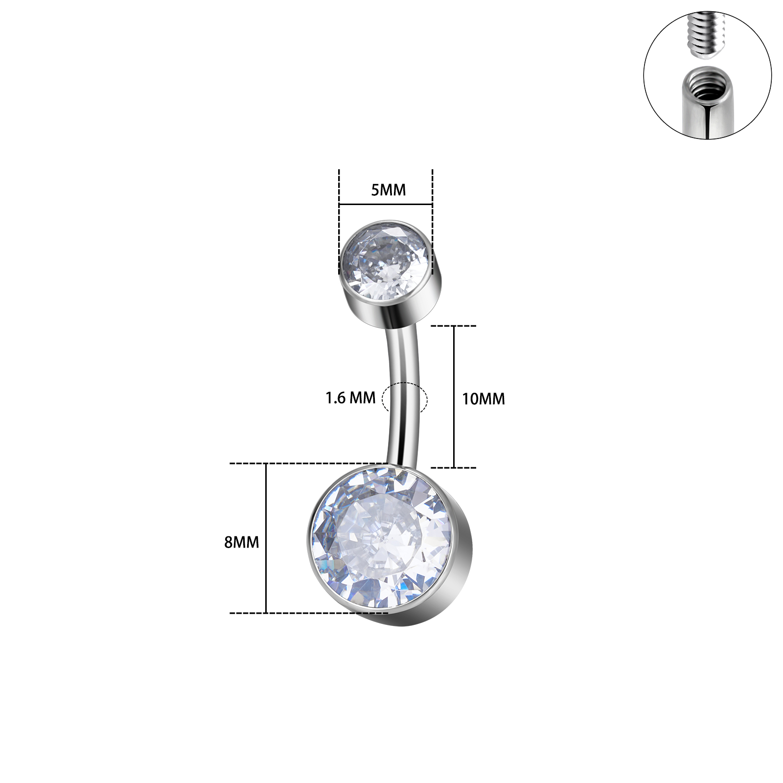 Implante G23 Titânio Piercing  - Body Jewelry Implant Grade avaliação e preço