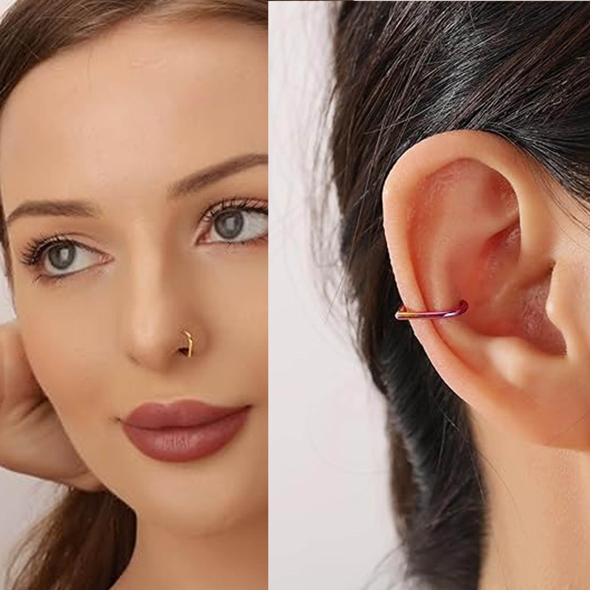 Conjunto de 5 Peças de Argolas - Body Jewelry Cartilage Earrings avaliação e preço