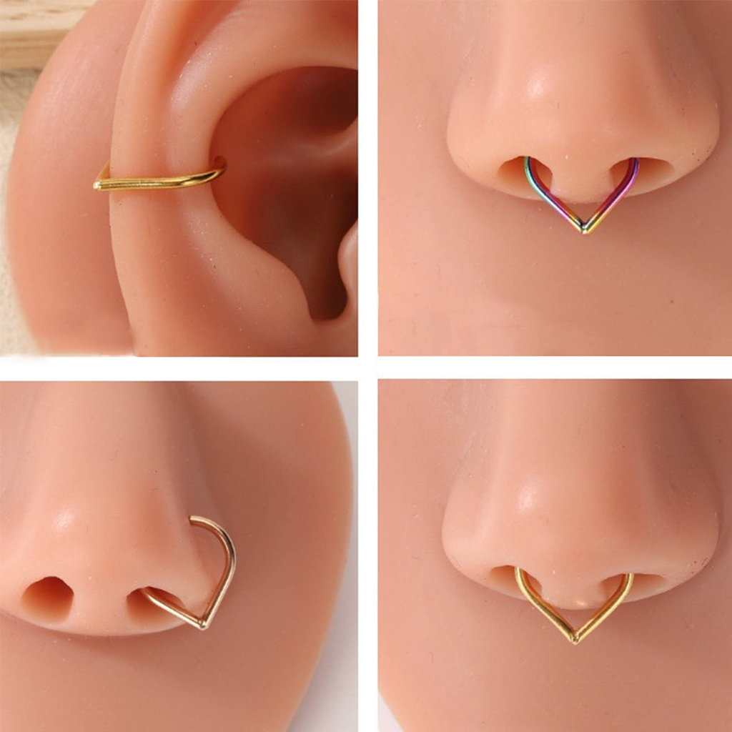 Conjunto de 5 Peças de Argolas - Body Jewelry Cartilage Earrings avaliação e preço