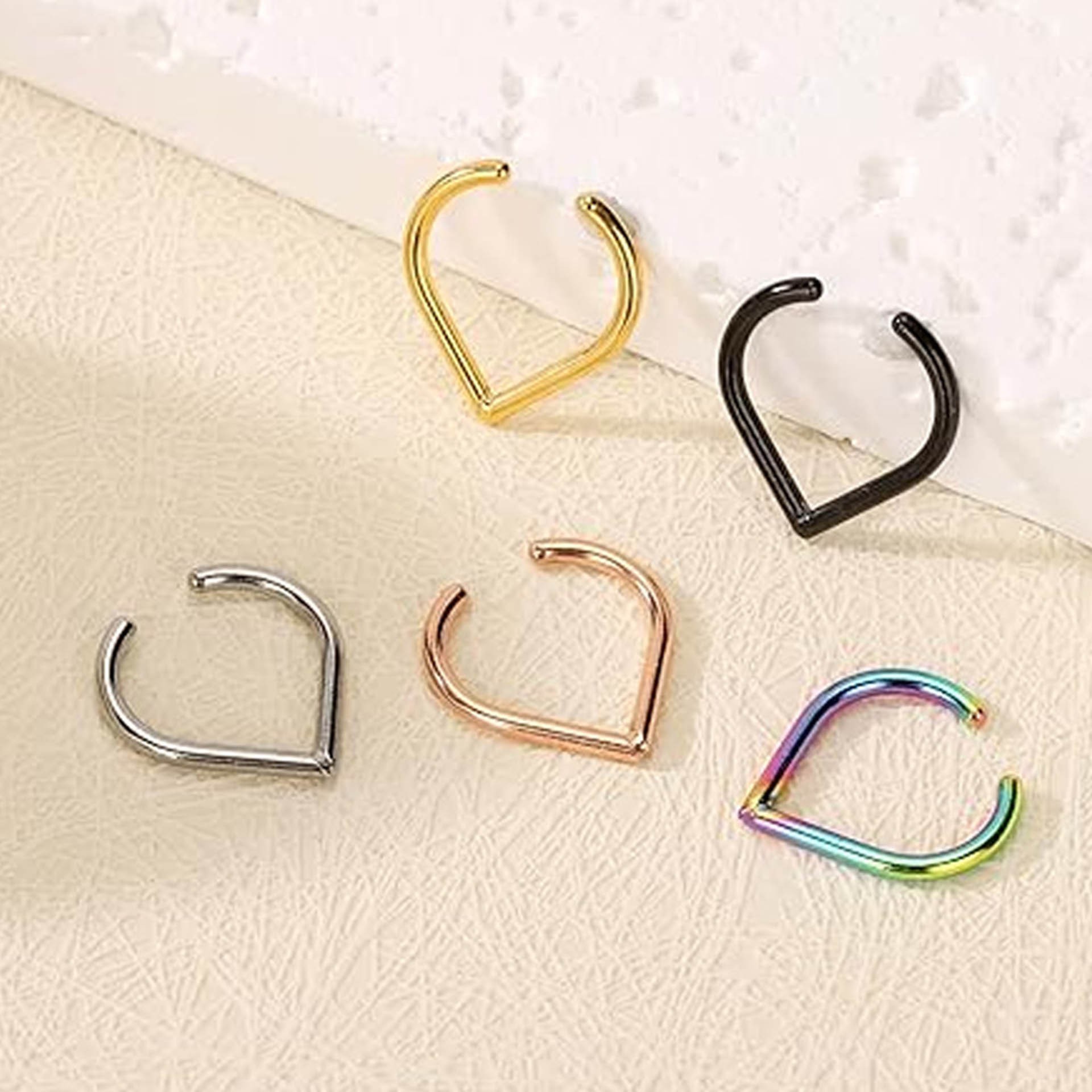 Conjunto de 5 Peças de Argolas - Body Jewelry Cartilage Earrings avaliação e preço