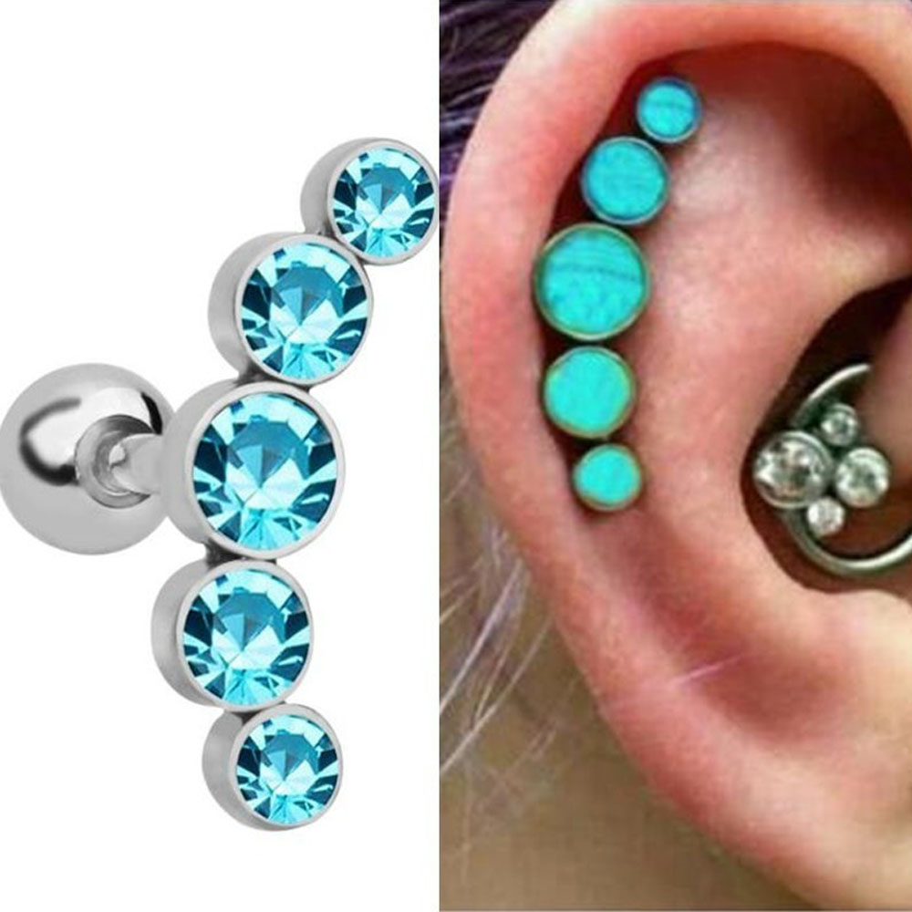 1 Peça Brinco de Barra de Aço  - Body Jewelry Cartilage Earrings avaliação e preço