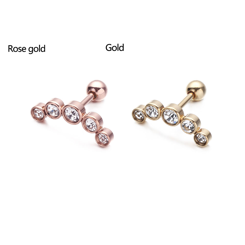 1 Peça Brinco de Barra de Aço  - Body Jewelry Cartilage Earrings avaliação e preço