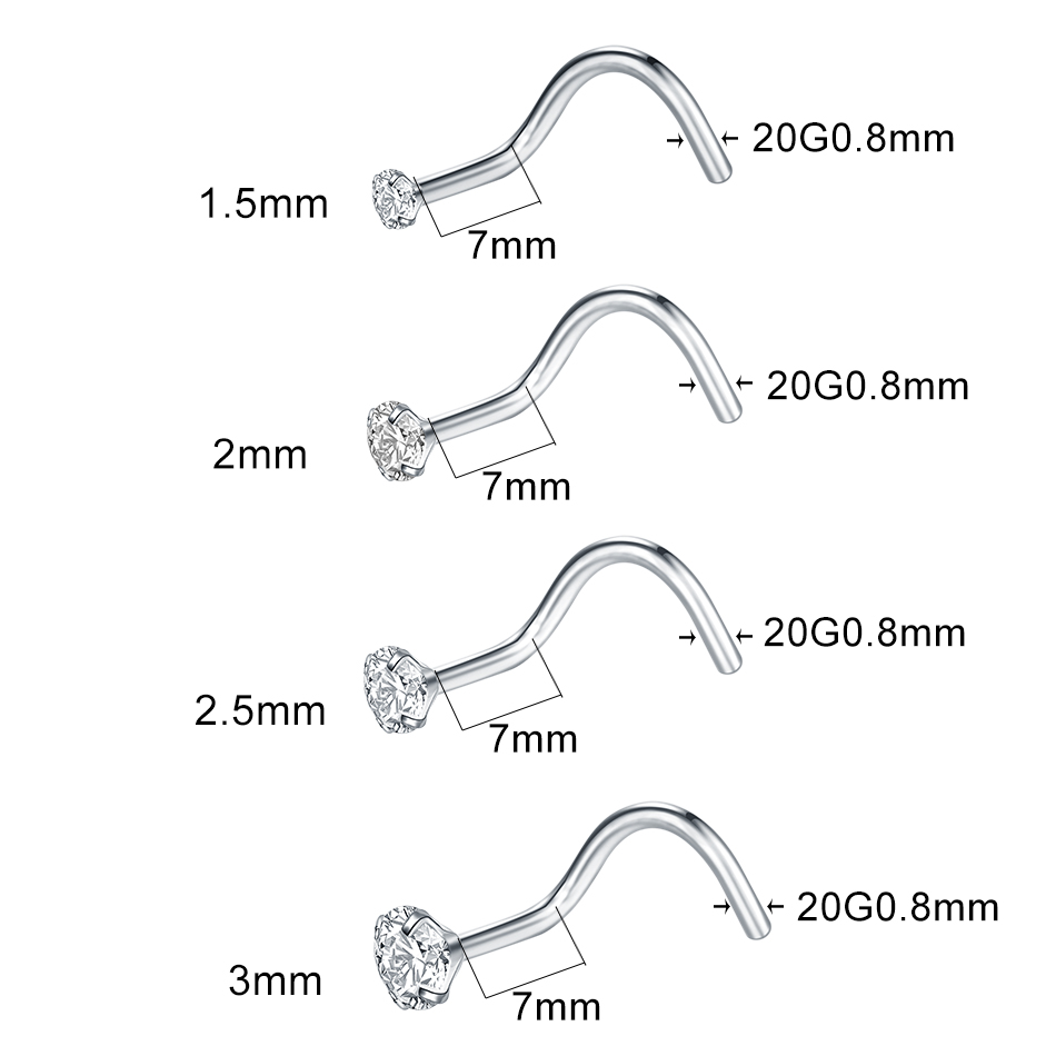 1/5 peças Piercing de Titânio  - Body Jewelry Implant Grade avaliação e preço