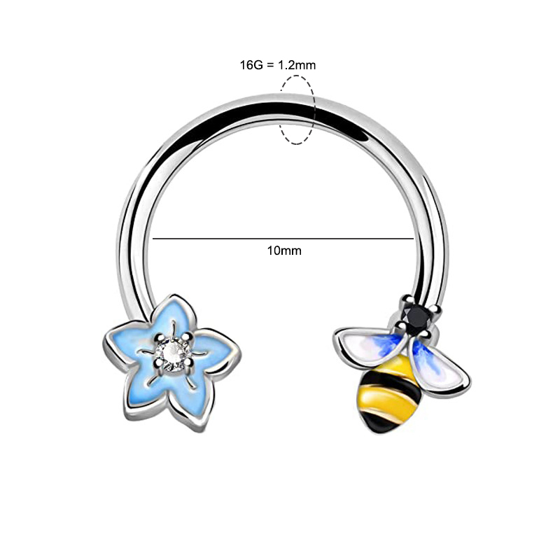 Argola de Septo 16G, Joia para - Body Jewelry Cartilage Earrings avaliação e preço