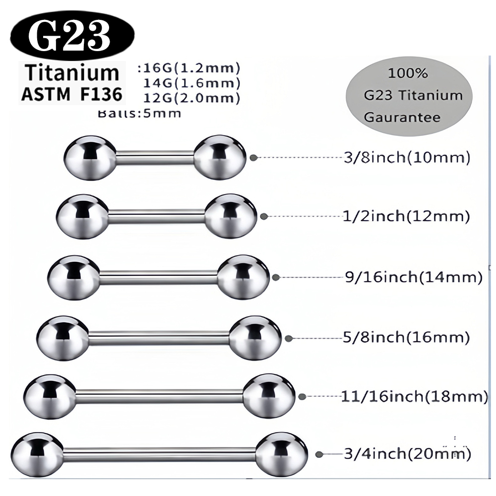 1/5/50 PEÇAS ASTM F136 Titânio - Body Jewelry Implant Grade avaliação e preço
