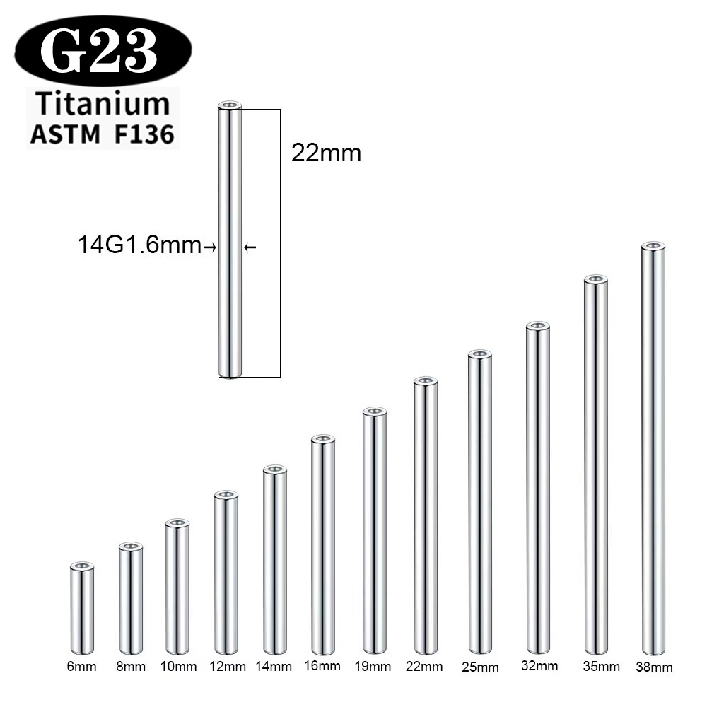 1/5/50 PEÇAS ASTM F136 Titânio - Body Jewelry Implant Grade avaliação e preço
