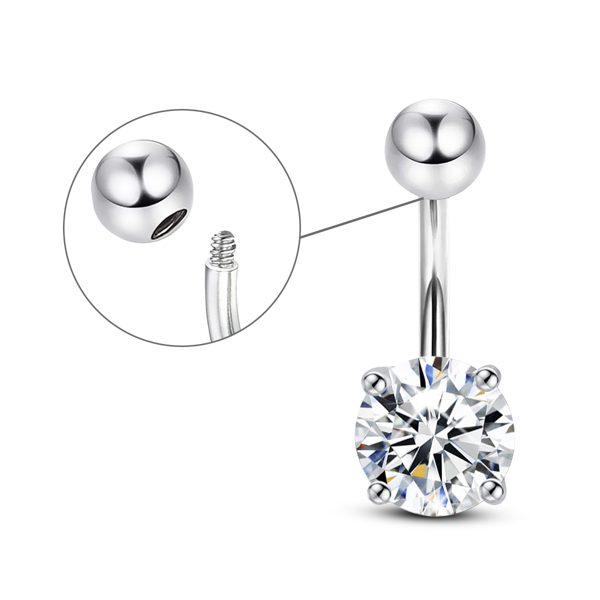 Szjinao-Moissanite Piercing Da - Body Jewelry On Sale avaliação e preço