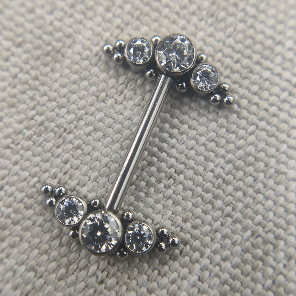 Anel de jateamento de mamilo d - Body Jewelry Implant Grade avaliação e preço