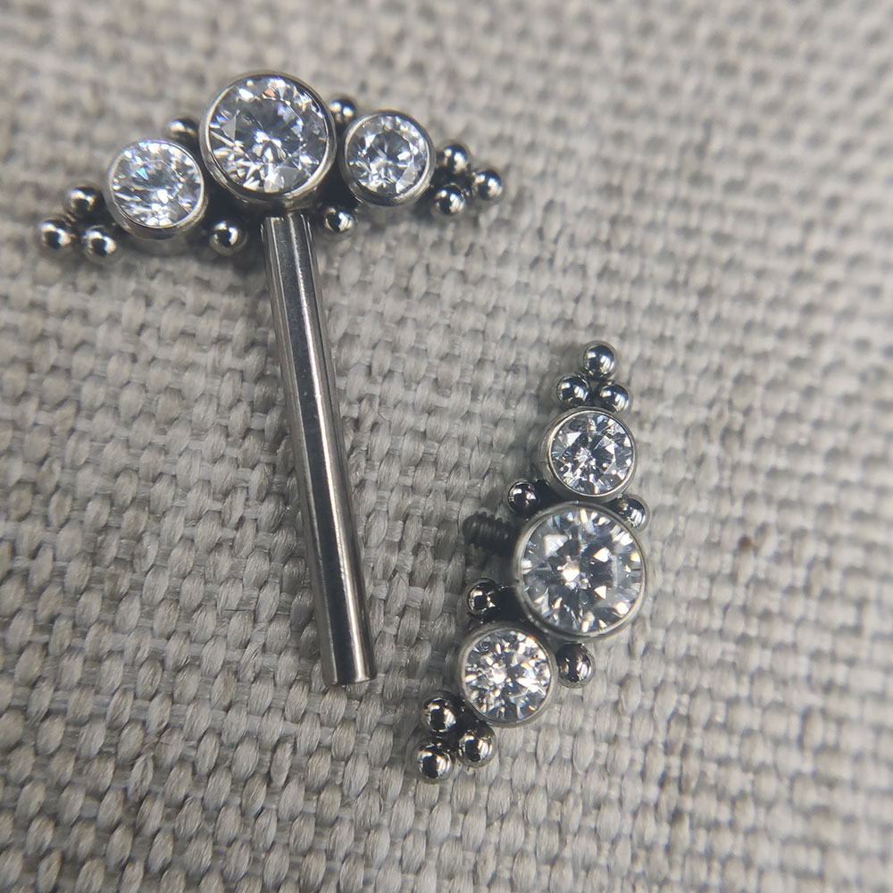 Anel de jateamento de mamilo d - Body Jewelry Implant Grade avaliação e preço
