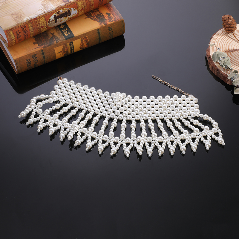 Colar de pérolas da moda, corr - Body Jewelry Brands avaliação e preço