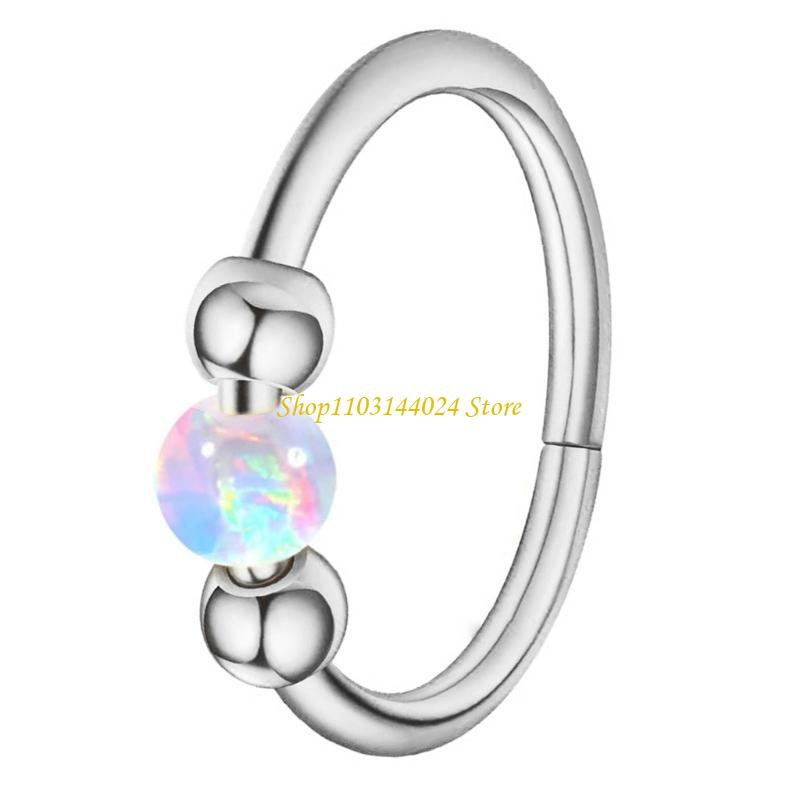 N5ke anéis nariz opala com miç - Body Jewelry Cartilage Earrings avaliação e preço